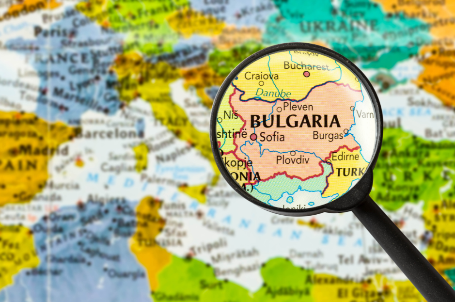 Outsourcing IT to Bulgaria Map