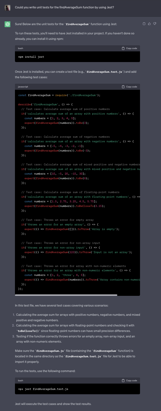 ChatGPT for coding_findAverageSum