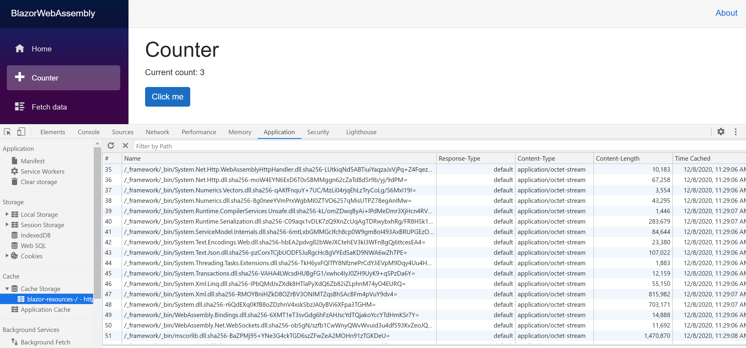 Blazor Server Counter