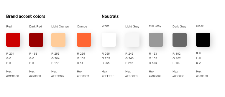 design system colors