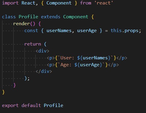 react application_Profile component