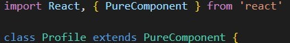 react application_Profile PureComponent